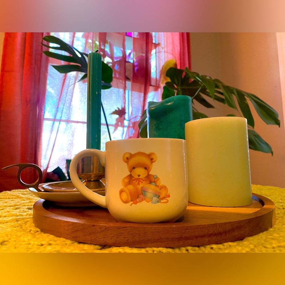 Vintage Hallmark 1984 baby teddy keepsake mug 🧸🩵